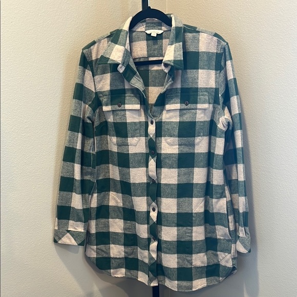 Signature Jackets & Blazers - Signature Green and Cream Plaid Shirt